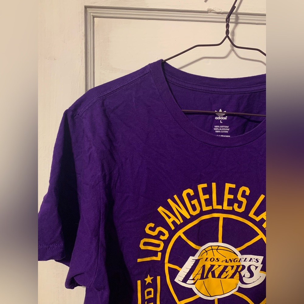 LA Lakers Logo Tee by Adidas - Picture 2 of 4